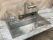 Кухонная мойка из нержавеющей стали Kroner Platinum Handmade SP7545DB Brushed Silver BV-001721 фото 1