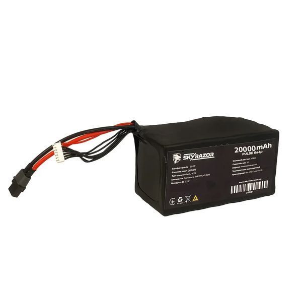 Аккумуляторная батарея Li-ion Skyrazor PULSE 6s4p Samsung 50s 20000 mAh спарка INR21700 BV-002381 фото