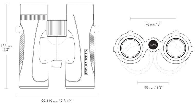Бінокль Hawke Endurance ED 8х32 ц: чорний I-39860175 фото